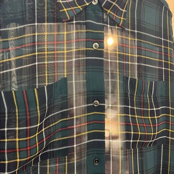 GAP Vintage See Through Plaid Shirt - Picture 5 of 5